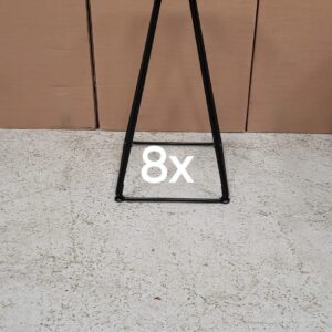 Pedrali Lunar 5440 Dining Table Base in black 420x420 foot print / 730 mm height