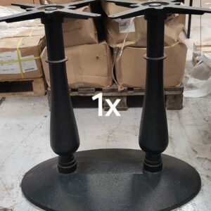 Pedrali liberty dining base 4220 black double stem 760x460mm foot print