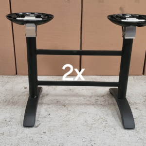 Black spaceguard double dining fliptop base 102x60 x72 dining height