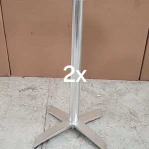 Chrome spaceguard bar height single flip top base 67x67 x108 high