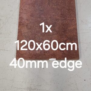 Rust effect 1200 x 700mm 30mm edge table top