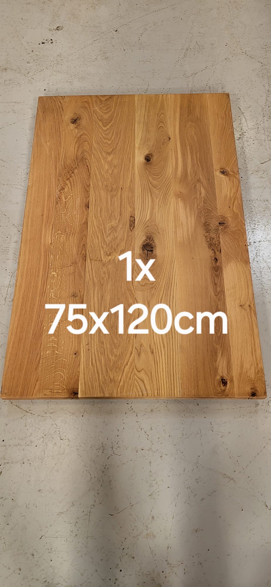 Character oak 1200 x750mm table top