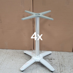 Silver outdoor dining height base "final reduction £10.00 ea"