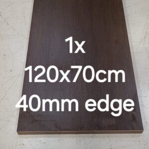 Brown 1200 x 700mm 40mm edge table top