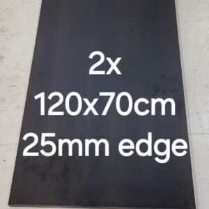 Dark wood 1200 x700mm 25mm edge table top