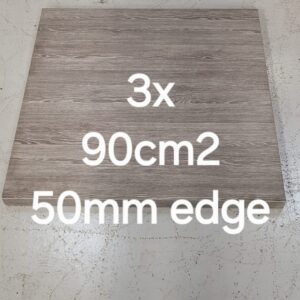 Light Grey 900 x 900mm 50mm edge table top