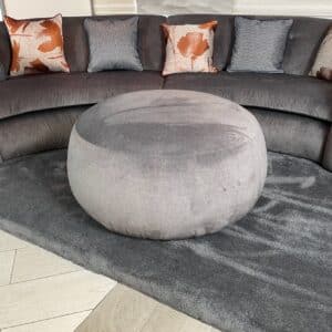 ROUND VELVET POUFF 900 DIAMETER
