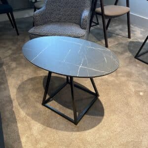OVAL COFFEE TABLE WITH NEW STYLE BLACK BASE