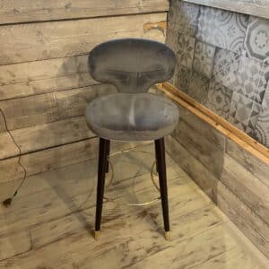 ELLE BAR STOOL 064S WITH BRASS FEET (1ONLY)
