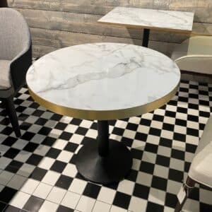 Marble Laminate Table Top with Base, £80 X 1 In Stock