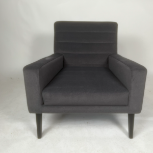 DARK GREY VELVET ARMCHAIR , HARRIET CLEARANCE