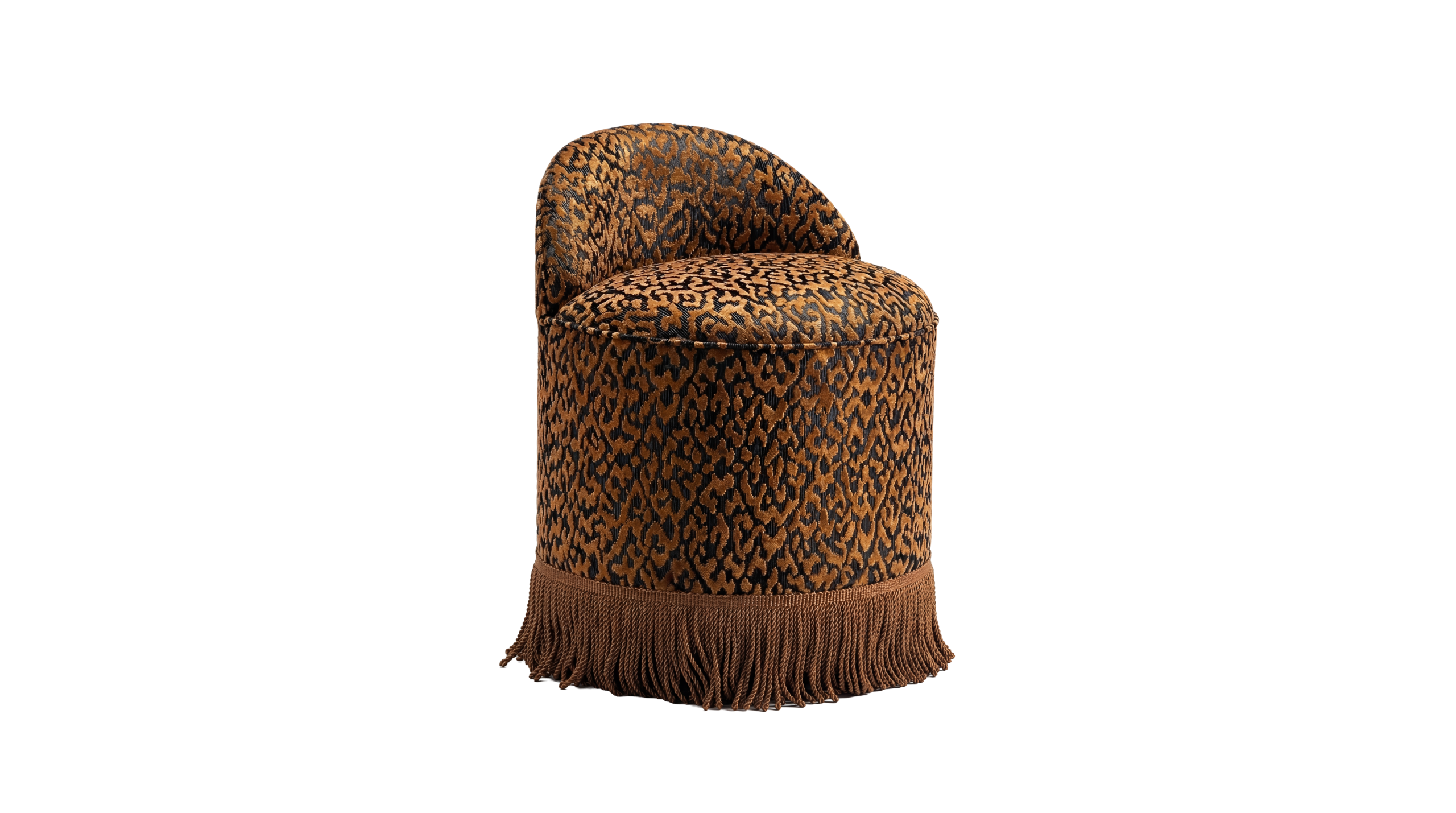 Fringed Savannah Stool Lounge Chair